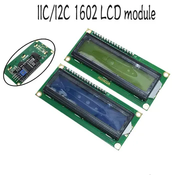 1PCS LCD modulis Mėlynas ekranas, IIC/I2C 1602 už arduino 1602 LCD UNO r3 mega2560 Green screen