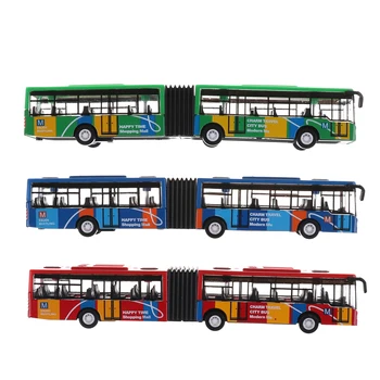 1PCS Lydinio turistinis Autobusas Modelio Dviejų Durų Miesto Autobusų Žaislai Vaikams, Vaikų žaislai Mėlyna/Raudona/Žalia