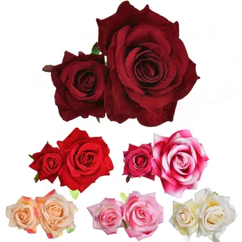 1Pcs Madinga Rožių Gėlių Staigius Vestuvių Bridesmaid, Plaukų Įrašą Vestuves Plaukų Aksesuarai