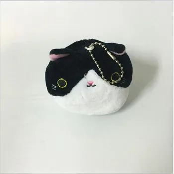 1PCS Mielas mažas katė Pliušiniai Žaislai Lėlės Animaciją Kačių įdaryti žaislas mergina Keychain Maišas Kabo Lėlės 7CM Vestuvių dovana KALĖDŲ Lėlės
