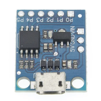 1PCS Mėlyna/Juoda TINY85 Digispark Kickstarter Micro Plėtros Taryba ATTINY85 modulis Arduino IIC I2C, USB