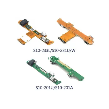 1PCS Naujas USB Įkrovimo Valdybos Uosto Flex Kabelis Huawei MediaPad 10 Sąsaja, LTE-A S10-201L S10-201u S10-201w S10-231 S10-231L/U/W