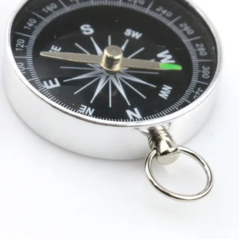 1pcs Nešiojamų Aliuminio Lengvas Avarinės Kompasas, Lauko Išgyvenimo Kompasas Įrankis Navigacijos Laukinių Juodas Kompasas