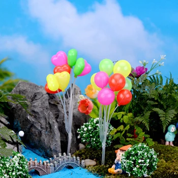 1Pcs Ornamentu Mini balionas Augalų Pasakos Lėlių Sodo Miniatiūrinės Statulėlės Dekoro Aukštos Kokybės Ir Nebrangiai