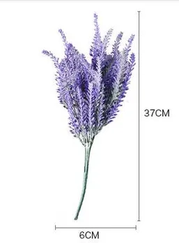 1pcs Provanso levandų gėlių šilko tomentum dirbtinės gėlės grūdų dekoratyvinis netikrą flores puokštė Modeliavimas vandens planas