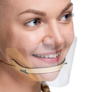 1pcs PVC Veido Kaukė Adult Mini Shield Lūpų Kalba 
