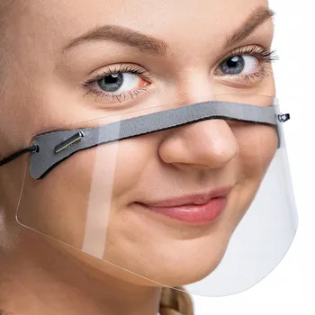1pcs PVC Veido Kaukė Adult Mini Shield Lūpų Kalba 