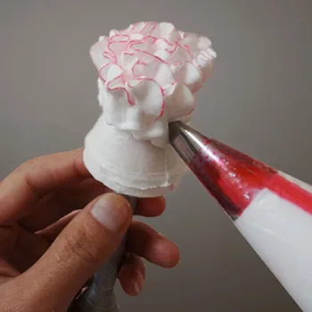 1PCS Rožių Gėlių Aliuminio Konditerijos Patarimai Tortas Antgalis Cupcake Cukraus Amatų Apledėjimo Kremas Vamzdynų Dekoravimo Stick Konditerijos Kepimo Įrankiai