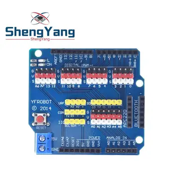 1pcs ShengYang Sensor Shield Plėtros Valdybos Shield UNO R3 V5.0 Elektrinis Modulis Nauja arduino uno r3