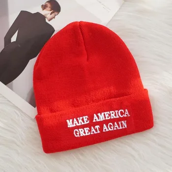 1pcs Unisex Donald Trump 2020 Beanie Skrybėlių, Kad Amerika Labai dar Kartą Megzti Beanie Žiemą Šiltas Slidinėjimo Kepurė