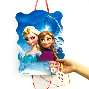 1pcs Užšaldyti Anna ir Elsa popieriaus lankstymo pinata 6 žmonės žaidimas Cartoon Temą Vaikas Berniukas mergaičių Gimtadienis prekių Apdaila