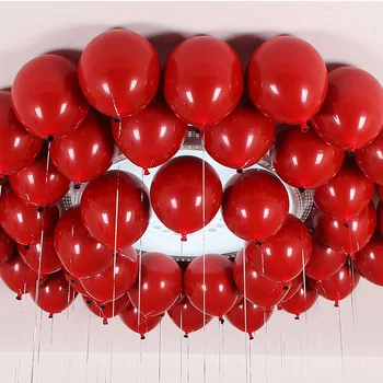1Set Agatas Rubino balionai metallic raudona širdis Ponegranate raudoną balioną už vestuves, Jubiliejus, gimtadienio dekoro oro kamuoliai