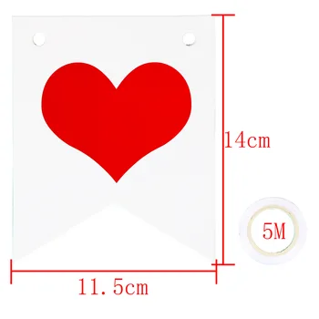 1set aš Tave Myliu, banner Popierius Vėliavos Vimpelas Reklama Vestuvių Pasiūlyti Santuokos šalis linksmos Valentino Dienos Puošmena Meilužis Prekes