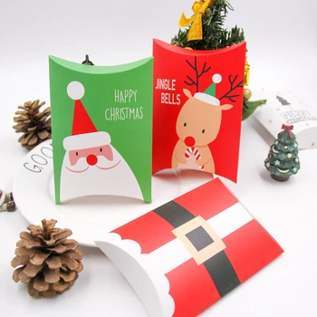 1Set Linksmų Kalėdų Saldainiai Dovanų Dėžutes, Elniai&Santa Claus Svečiai Pakavimo Dėžės Dovanų Maišelis Kalėdų Partija Pasisako Vaikams, Dovanų Puošimas
