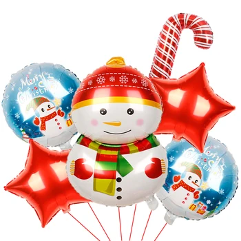 1Set Navidad Linksmų Kalėdų Folija Balionai, Kalėdų Senelis, senis besmegenis Globos Kalėdos Elniai Pingvinas oro žaislai, Kalėdiniai Papuošalai, Namų