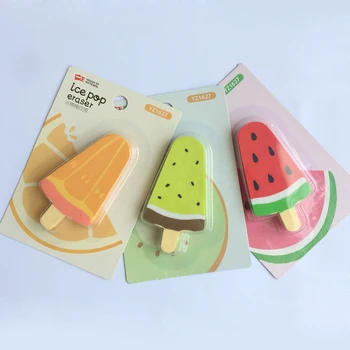 1X Kawaii Arbūzų, Apelsinų Vaisiai Ice Cream Trintukas Mini Mokykla Tiekimo Studentų Raštinės reikmenys, Rašymo Piešimo Korekcija Gumos