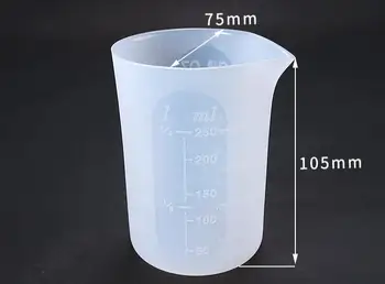 1X Silikoninis matavimo puodelio Dervos, Silikono Formų 10.5*7.5 cm rankų darbo 