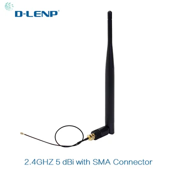 2.4 GHz WiFi antena 5dBi Antenos RP-SMA Male Jungtis 2.4 g antena WIFI Router +20cm PCI U. FL IPX SMA Male Galiuku Laidu