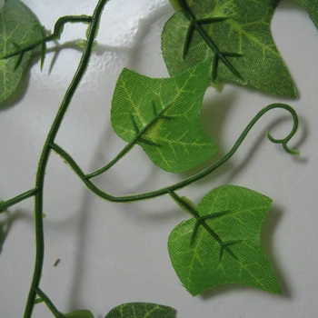 2.4 M Dirbtinis Ivy žalia Lapų Girlianda Augalai Vynuogių Netikrą Lapai, Gėlės Namų Dekoro Plastiko Dirbtinių Gėlių Pintais string