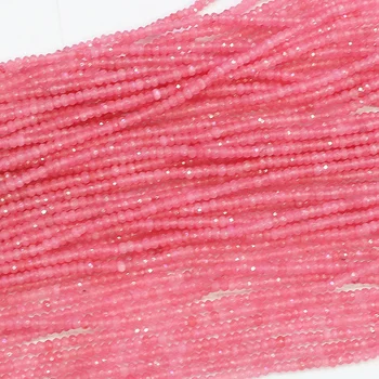 2*4mm rondelle briaunuotas abacus 14 spalvų natūralaus akmens kristalų karneolis agat vienas laisvas karoliukai papuošalai išvados 15inch B559