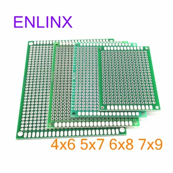 2-5vnt 5x7 4x6 3x7 2x8 6x8 7x9 8x12 9x15 dvipusės Vario Prototipą PCB Universalus Valdybos Eksperimentinės Plėtros Arduino