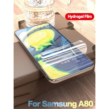 2 in 1 Apsauginę Plėvelę Ant Samsung A80 A70 A40 A30 Screen Protector For Samsung 80 70 40 30 Hidrogelio Filmas Ne Stiklo