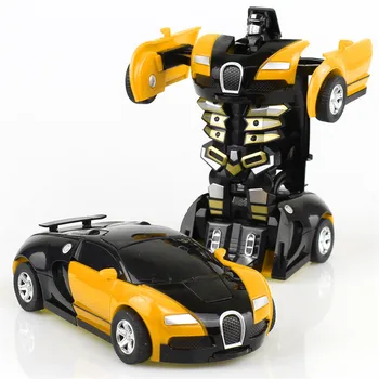 2 IN 1 Deformacijos Robotas Automobilio Modelio Plastikiniai Mini Transformacijos Robotai Žaislas Berniukams Vienas Žingsnis Poveikio Transporto priemonių, Automobilių Vaikams, Žaislai