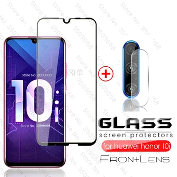 2-in-1 grūdintas stiklas už garbę 10i 10 lite 10lite šviesos screen protector dėl garbės 10 i fotoaparato objektyvo apsauginis stiklas garbę i10