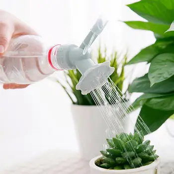 2 In 1 Plastikinis Laistymo Antgalis Gėlių Nešiojamų Drėkinimo Vandens Butelis Girdyklas Vazoninių Augalų, Už Namo Waterer 2020 NAUJAS