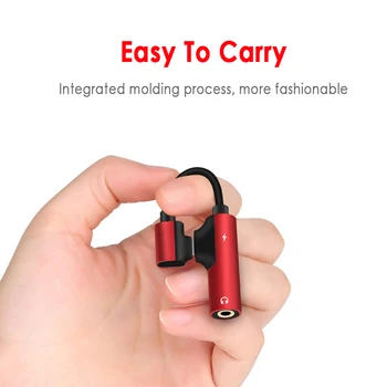 2 In 1, USB, C Garso Kabelį, Tipas C-3.5 mm Lizdas Aux Ausinės Skambinkite Muzikos Įkrovimo Adapteris Xiaomi 