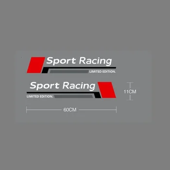 2 vnt 60 X 11 cm Automobilių sporto lenktynių logo stiliaus lipdukas Automobilių kėbulo lipdukas reikmenys Audi A1 A3 A4 A5 A6 A7 A8 Q2 Q3 Q5 Q7 TT
