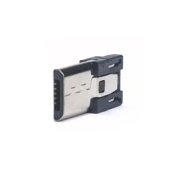 20 vnt./daug Priekiniai 3 5P 30 V 1,5 A Micro USB Jungtis Male Jack Uodegą Įkiškite Elektros Gnybtai