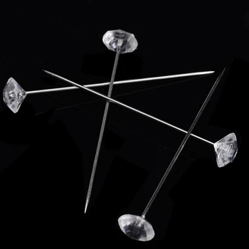 200pcs/Set 40mm Graži Puokštė Diamond Smeigtukai Diamante Bling Mados Dekoracija Vestuvių Puokštė Gėlės