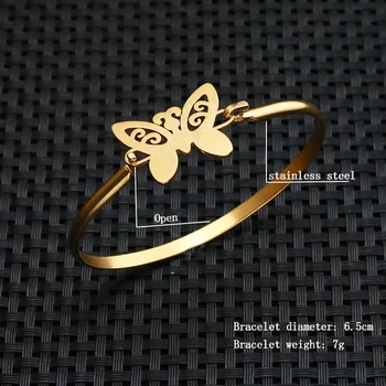 2019 bižuterijos ir senovinių, Nerūdijančio Plieno, smuikas drugelis apyrankės moterims žavesio Muzikos Simbolis apyrankės & bangles papuošalai