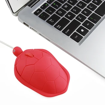 2019 miela Dovana kawaii Vėžlys Laidinė pelė, KOMPIUTERIO, Kompiuterinių žaidimų pelės juokinga dovana Laidinio pelės 2.0 usb 3D Vėžlių Gyvūnų pelės