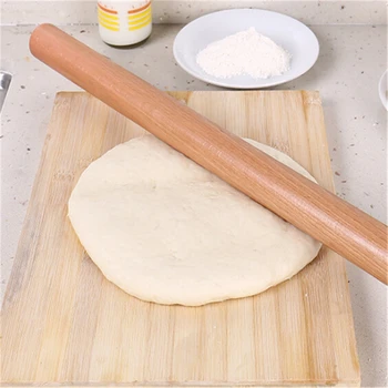 2019 Non-Stick Tortas Minkštas Konditerijos Medinis Kočėlas Iškilumo Kočėlas Virtuvės Pyragas Roller Amatų Kepimo