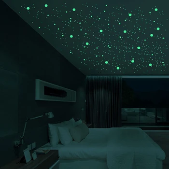 202/211pcs Šviesos 3D Star Dot Burbulas Sienos Lipdukas, Skirtas 