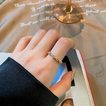 2020 elegantiškas pearl opal atidarymo žiedas seksualus net raudona temperamentas žiedas prabanga vestuves moterų žiedas studentų universalus bendras žiedas
