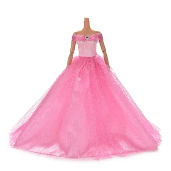 2020 Handmake Princesė Vestuvių Suknelė Elegantiškas Drabužius Suknelė Sijonas, Batai Barbie Lėlės Suknelės
