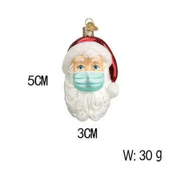 2020 Karantino Šeimos Kalėdų Ornamentu Santa Claus Pakabučiai Kalėdų Medžio Pakabukas & Drop Papuošalai Pandemijos -socialinis Atskyrimas
