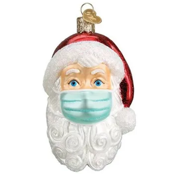 2020 Karantino Šeimos Kalėdų Ornamentu Santa Claus Pakabučiai Kalėdų Medžio Pakabukas & Drop Papuošalai Pandemijos -socialinis Atskyrimas