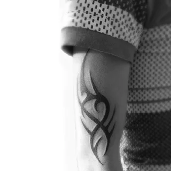2020 Karšto Juoda Laikina Tatuiruotė Kūno Meno Tatuiruotės 3D atsparus Vandeniui Laikinos Tatuiruotės Lipdukas Meno Vyrų Rankos Kojos Netikras, Tatuiruotė Popieriaus