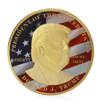 2020 Karšto Pardavimo Donald Trump Pirmininkas Istorinių Monetos, Aukso, Sidabro Padengtą Bitcoin Kolekcines Dovana Tiek Monetų Įžymybės