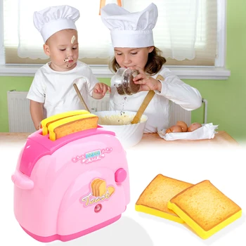 2020 Kūdikių Virtuvės Žaislai Mini Skrudintuvas su Šviesos Klasikinis Žaislai Apsimesti Žaisti Virtuvės Žaislai, skirti Vaikams, Vaikų Berniukų Rožinė Virtuvė Žaislas