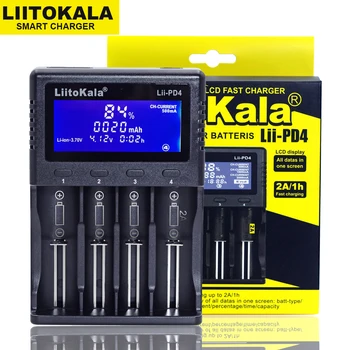 2020 LiitoKala Lii-PD2 Lii-PD4 Lii-S6 Lii500s baterijos Įkroviklio 18650 26650 21700 AA AAA), 3,7 V/3.2 V/1.2 V ličio baterijos NiMH