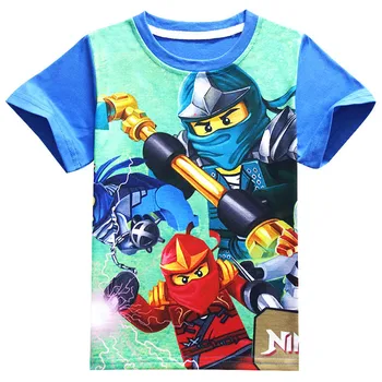 2020 m. Berniukų marškinėliai Ninjago Animacinių filmų Vasaros Kūdikių Mergaičių marškinėliai Vaikams Ninja Drabužių, Kostiumų Vaikų Drabužių Viršų Tees Ninjago