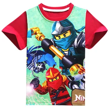 2020 m. Berniukų marškinėliai Ninjago Animacinių filmų Vasaros Kūdikių Mergaičių marškinėliai Vaikams Ninja Drabužių, Kostiumų Vaikų Drabužių Viršų Tees Ninjago