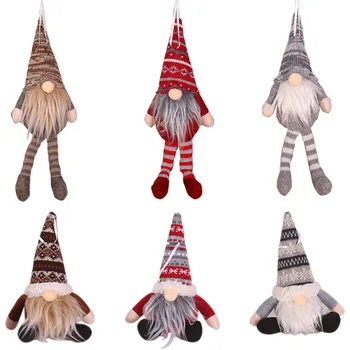 2020 m., Kalėdiniai Papuošalai, Namų Apšvietimas Gnome Lėlės Pakabukas Santa Gnome Pliušinis Lėlės Dekoratyviniai Kalėdų Papuošalai Naujųjų Metų