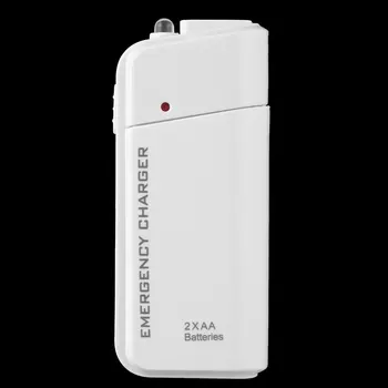 2020 m. Universaliųjų Nešiojamas USB Avarinės 2 AA Baterijos Extender Kroviklį Power Bank 