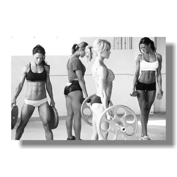 2020 metų Seksualių Moterų Fitneso, Kultūrizmo Motyvacijos Meno Šilko Plakatas 12x18 24x36inch Fitneso Pratimas Sienos Nuotraukas Salė Kambarys